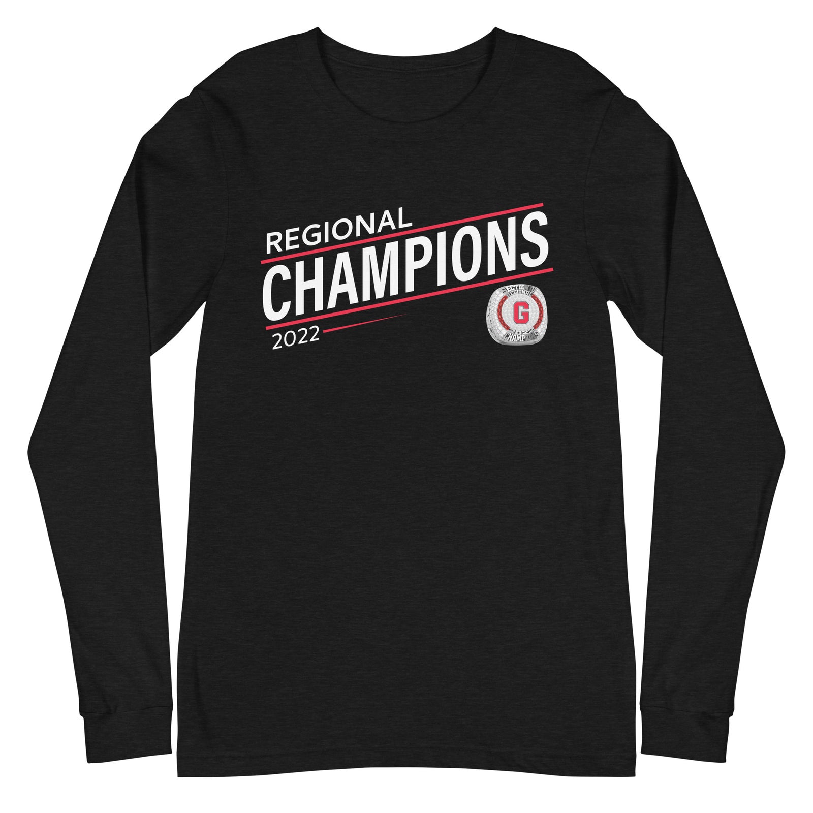 Groton Central High School Football 2022 State Championship Ring Unisex Long Sleeve Tee