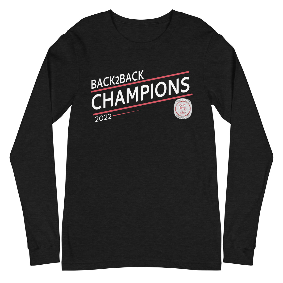 Glen Burnie High School Cheer 2022 State Championship Ring Unisex Long Sleeve Tee
