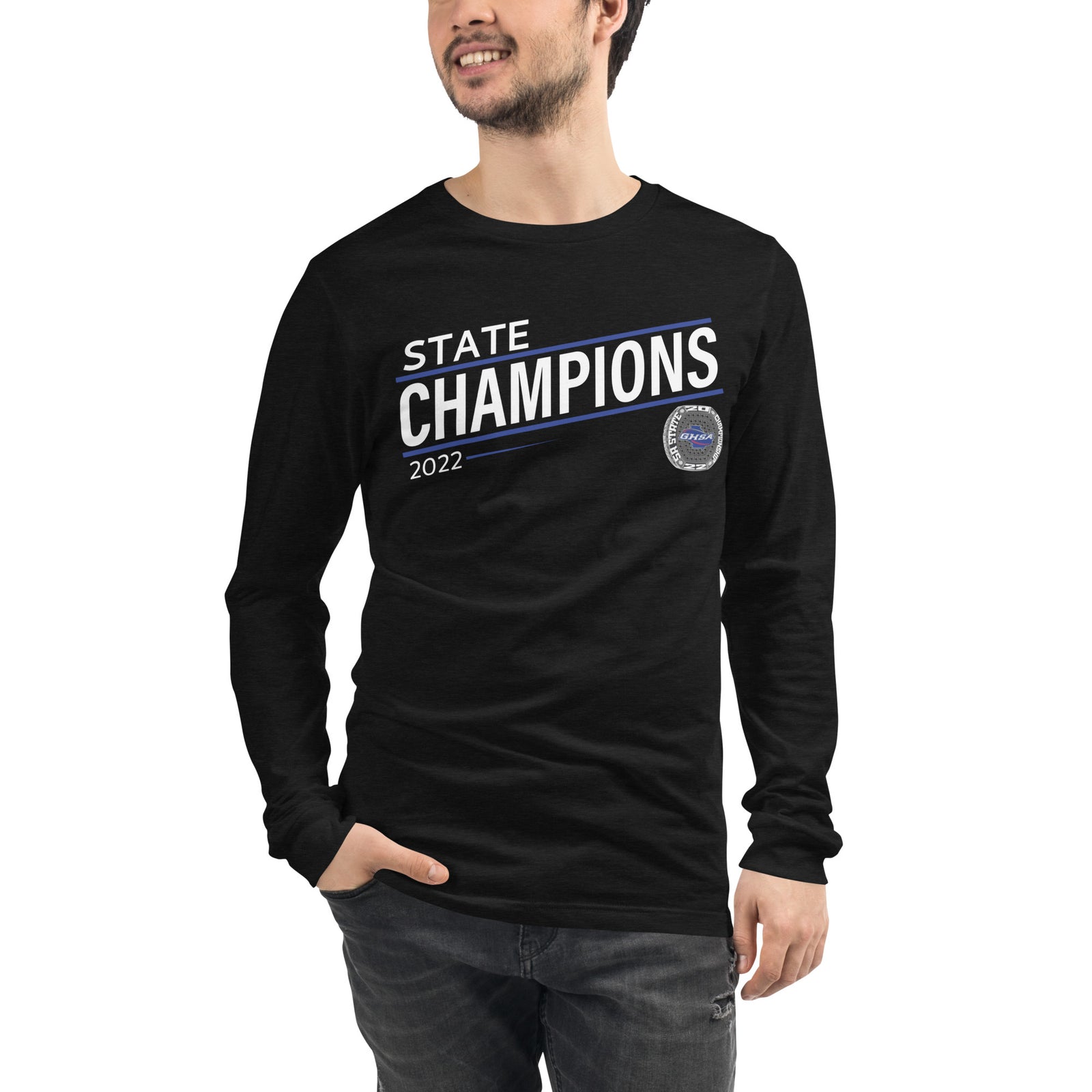GHSA Cameron Mason Officiating Crew 2022 State Championship Ring Unisex Long Sleeve Tee
