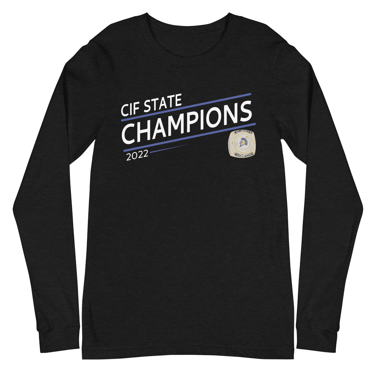 Pinole Valley Football 2022 State Championship Ring Unisex Long Sleeve Tee