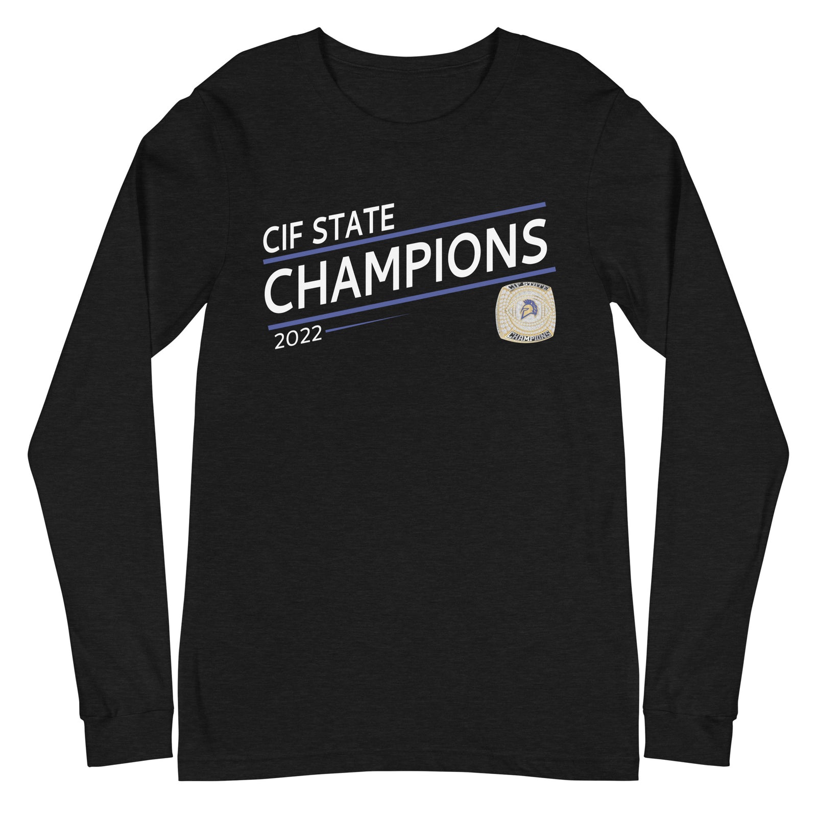 Pinole Valley Football 2022 State Championship Ring Unisex Long Sleeve Tee