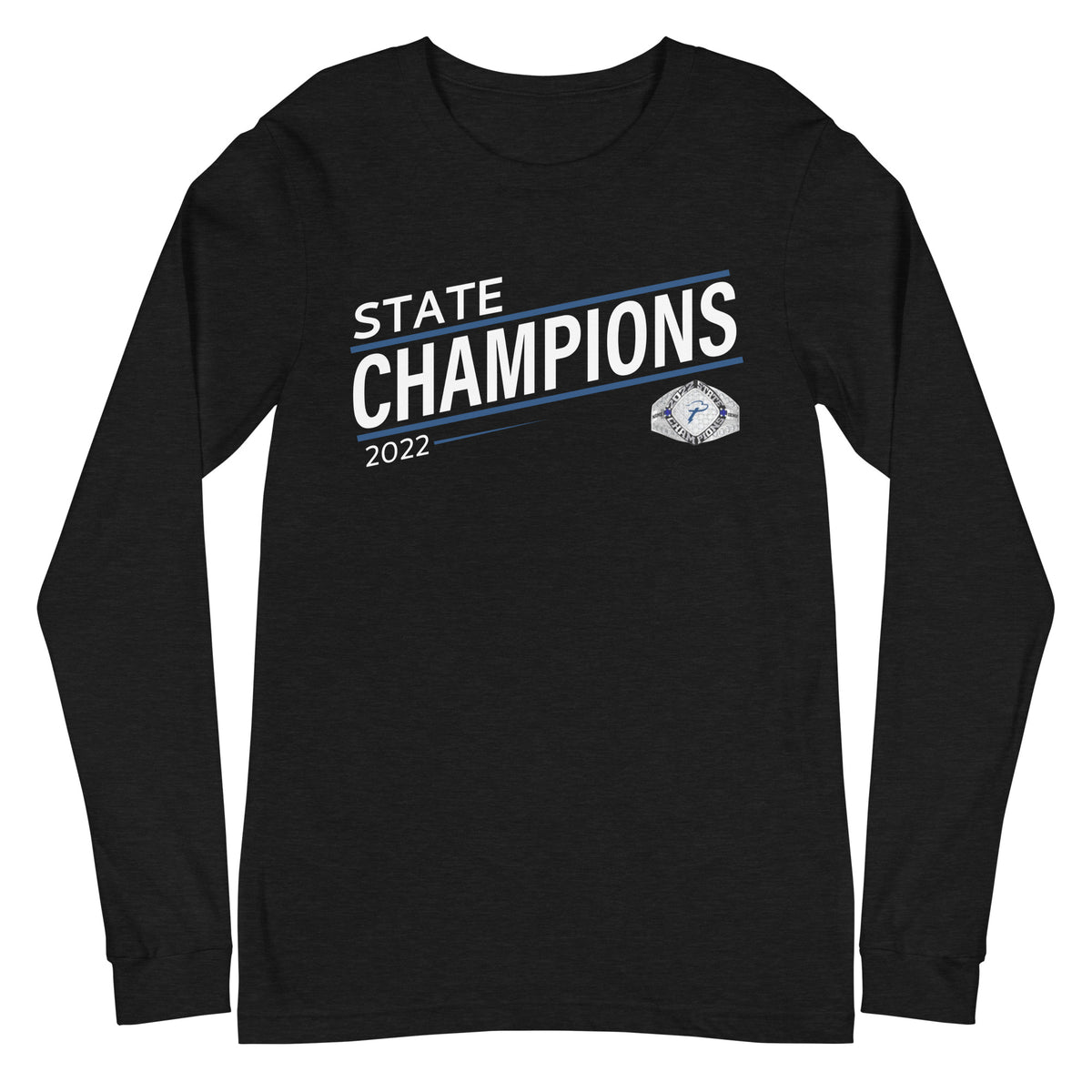 Denver Christian High School Cheer 2022 State Championship Ring Unisex Long Sleeve Tee