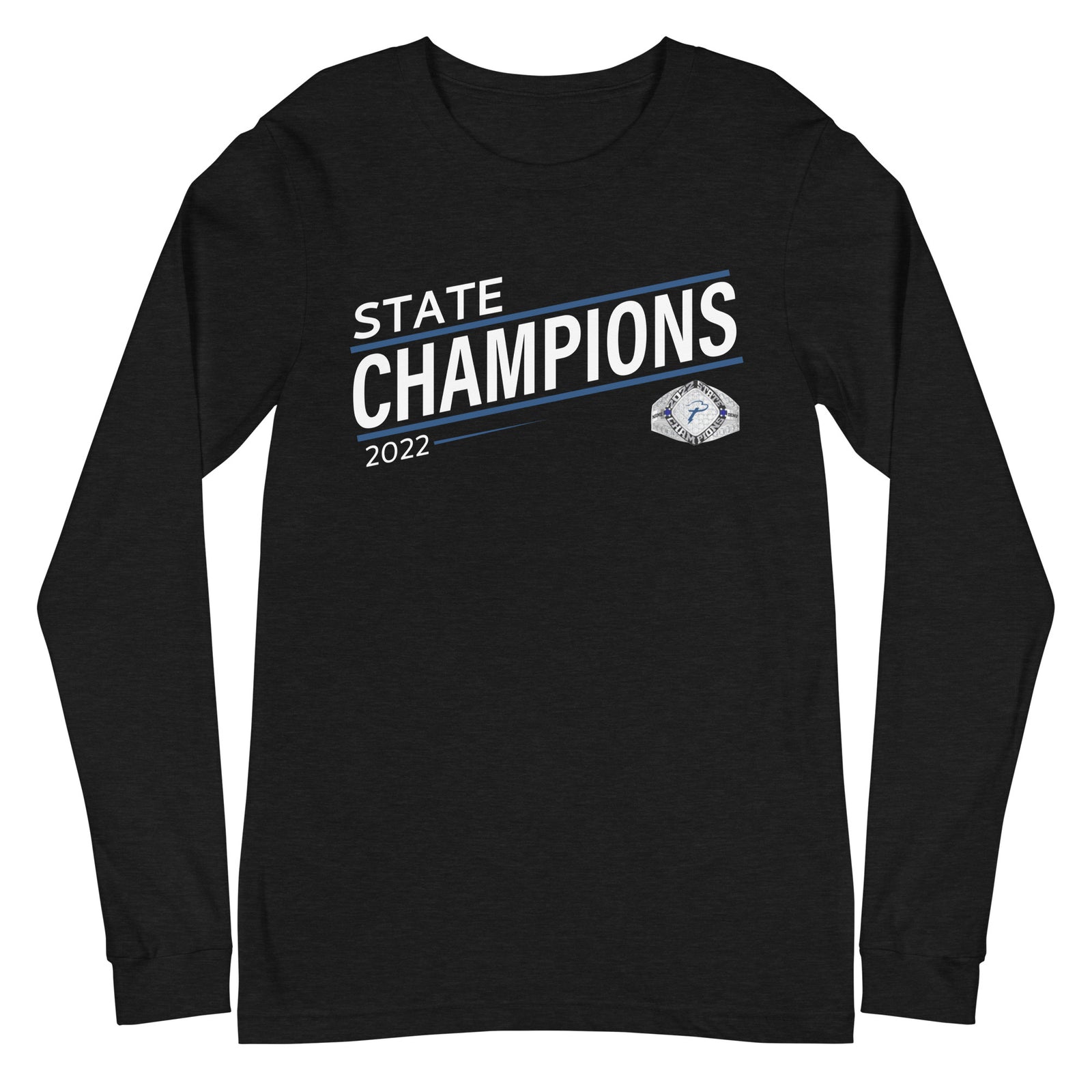 Denver Christian High School Cheer 2022 State Championship Ring Unisex Long Sleeve Tee