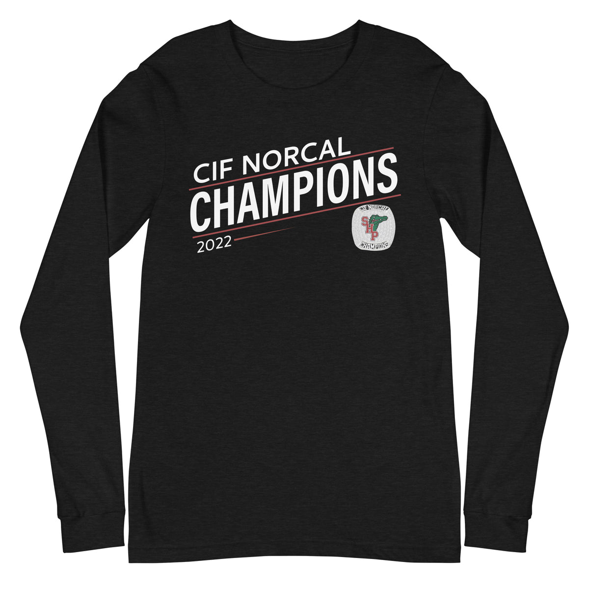 Sacred Heart Prep Water Polo 2022 State Championship Ring Unisex Long Sleeve Tee