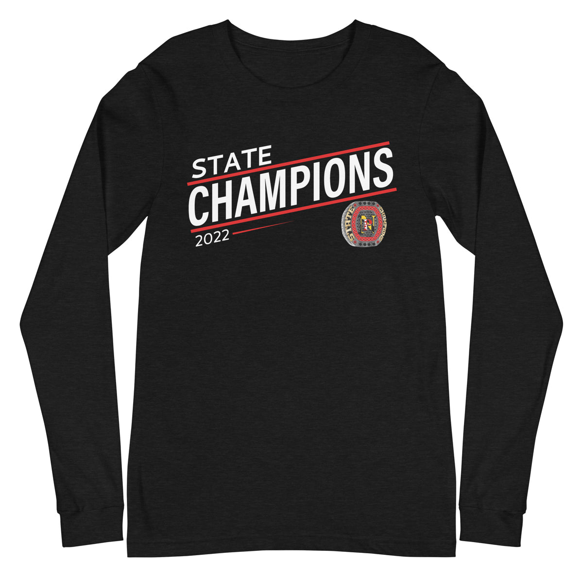 North Point High School Football 2022 State Championship Ring Unisex Long Sleeve Tee