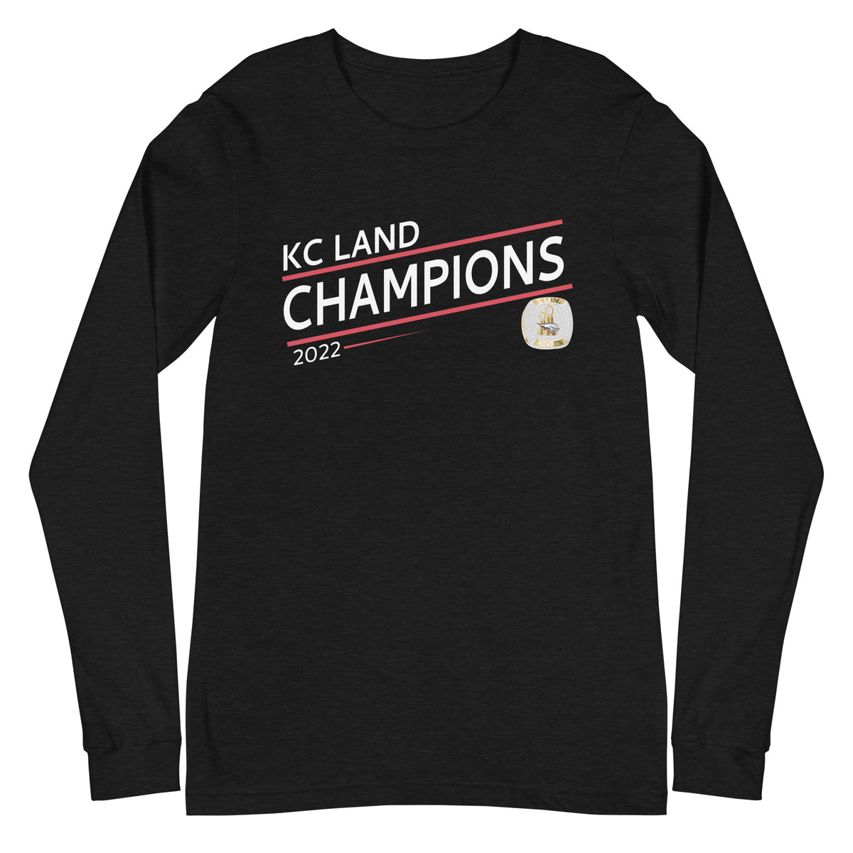 Joplin Crusaders Football 2022 State Championship Ring Unisex Long Sleeve Tee