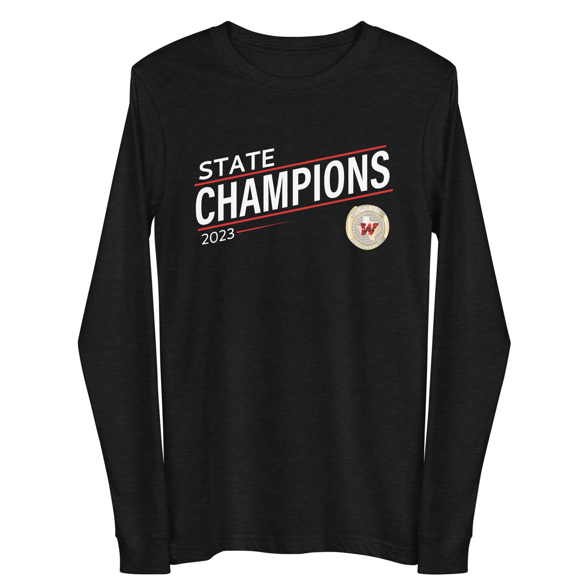 The Woodlands High School Swimming &amp; Diving 2023 Unisex Long Sleeve Tee