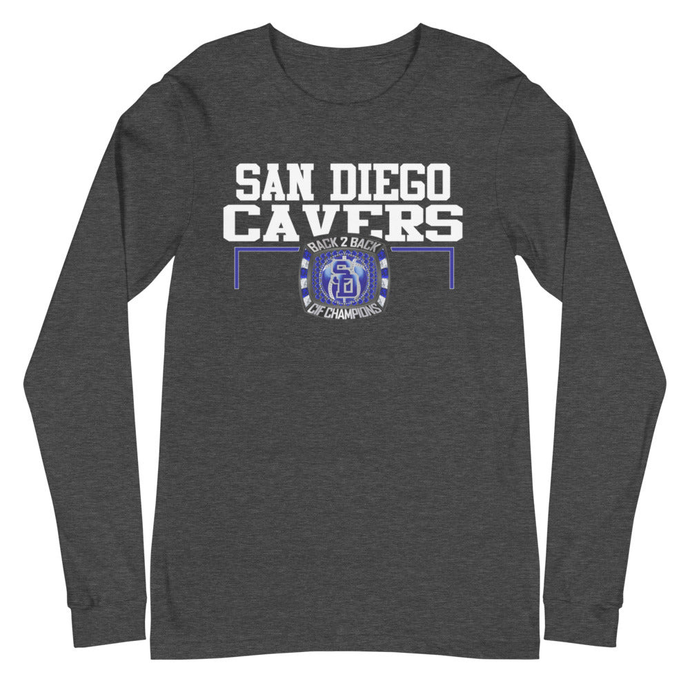 San Diego High School Back 2 Back Champions Unisex Long Sleeve Tee