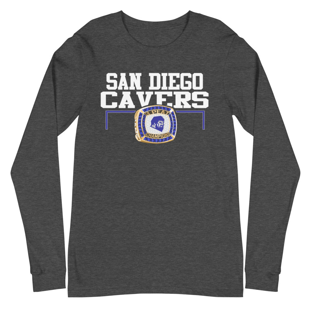 San Diego High School Back 3-Peat Champions  Unisex Long Sleeve Tee