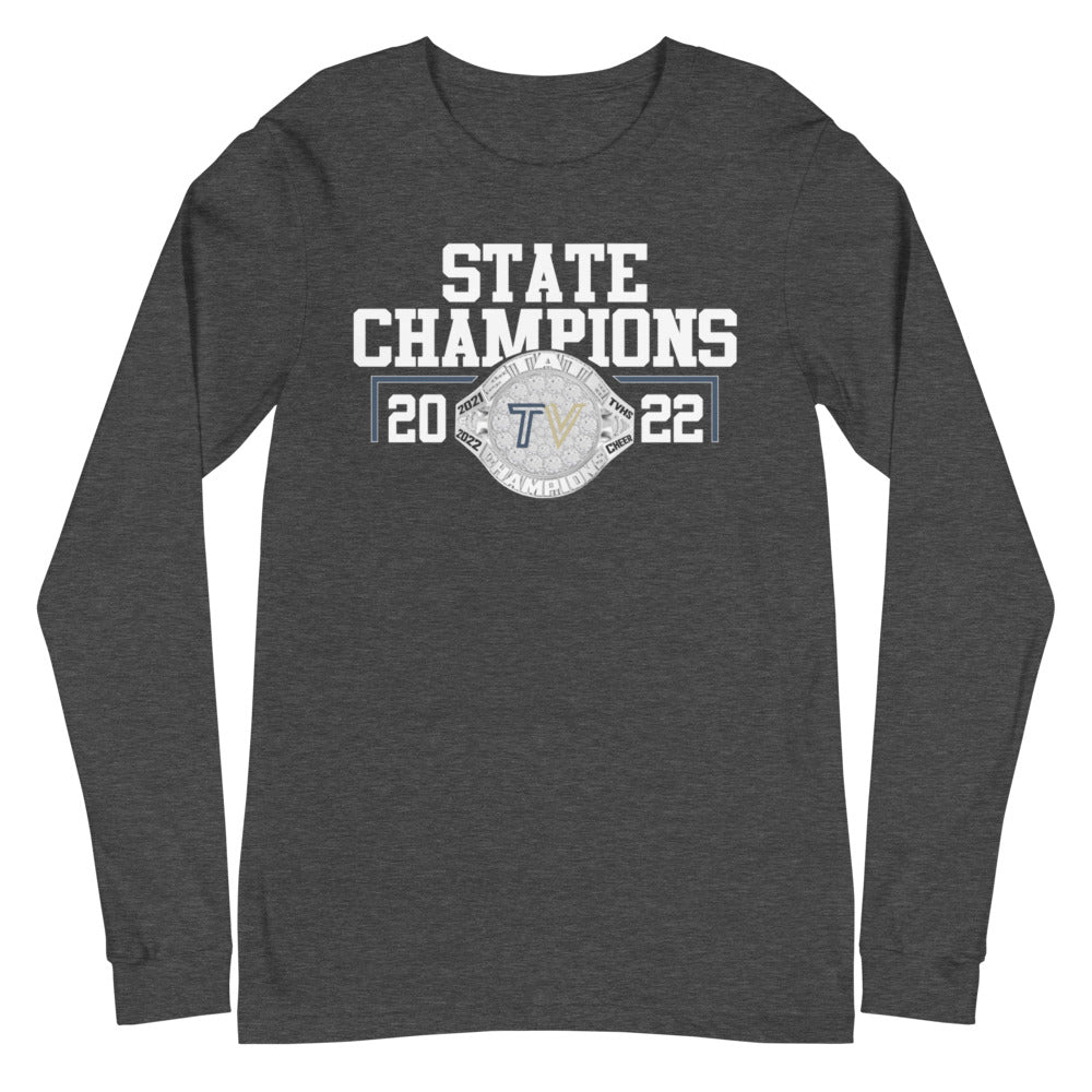 Teays HS Cheer State Champions Unisex Long Sleeve Tee