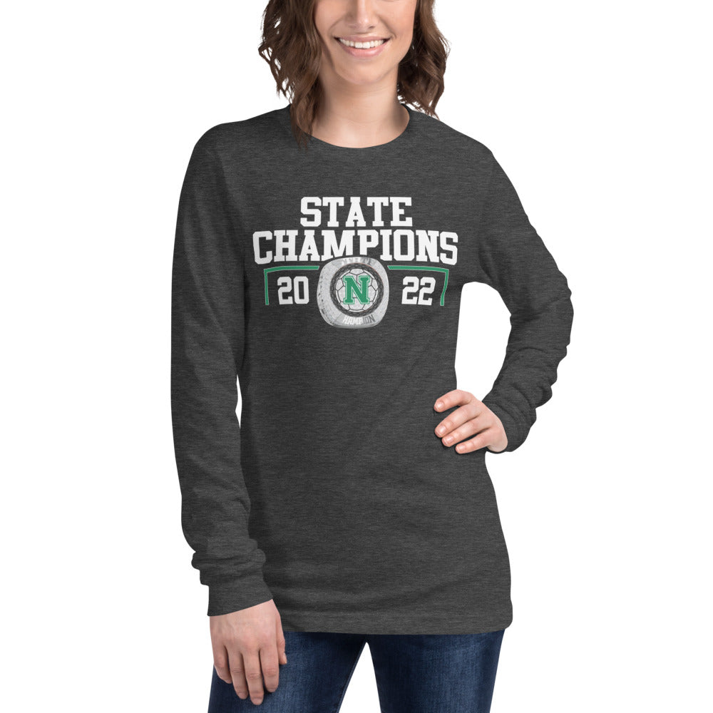 Newman Soccer State Champions Unisex Long Sleeve Tee
