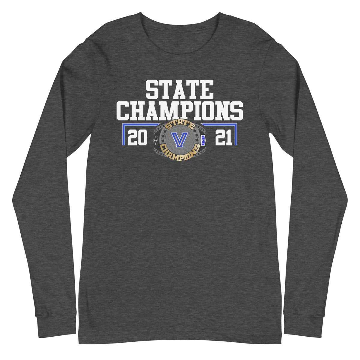 Valley View High School Cheer 2021 State Championship Ring Unisex Long Sleeve Tee