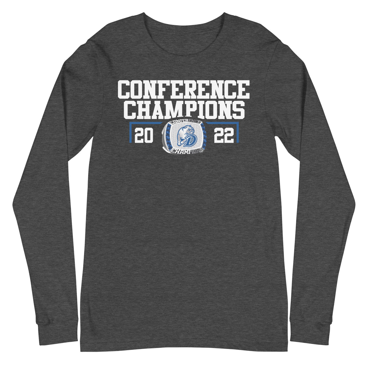 Drake University 2022 Conference Championship Ring Unisex Long Sleeve Tee