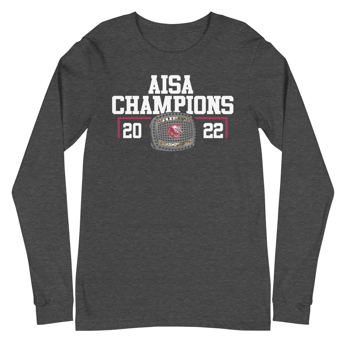Escambia Academy Track &amp; Field 2022 AISA Championship Ring Unisex Long Sleeve Tee