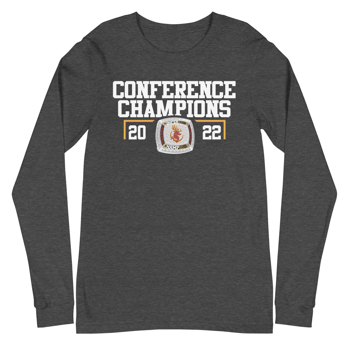 Claremont Mudd Scripps Men’s Track &amp; Field 2022 Conference Championship Ring Unisex Long Sleeve Tee