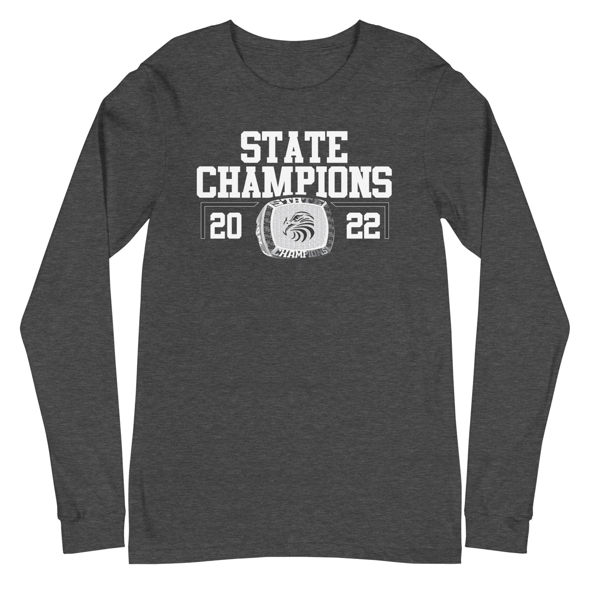 Hayfield Secondary School Track &amp; Field 2022 State Championship Ring Unisex Long Sleeve Tee