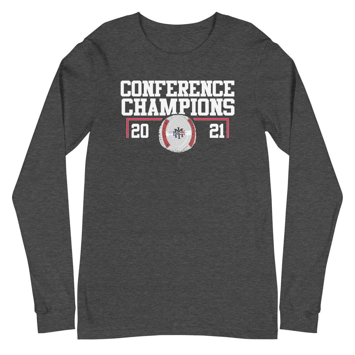 NMMI Football 2021 Conference Championship Ring Unisex Long Sleeve Tee