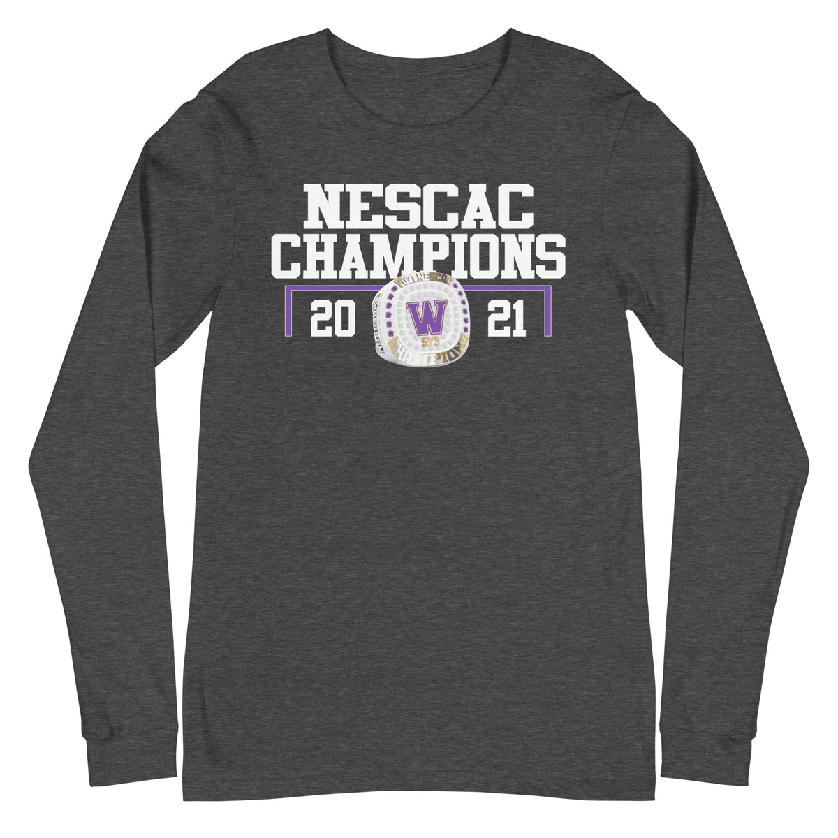 Williams Football 2022 NESCAC Championship Ring Unisex Long Sleeve Tee
