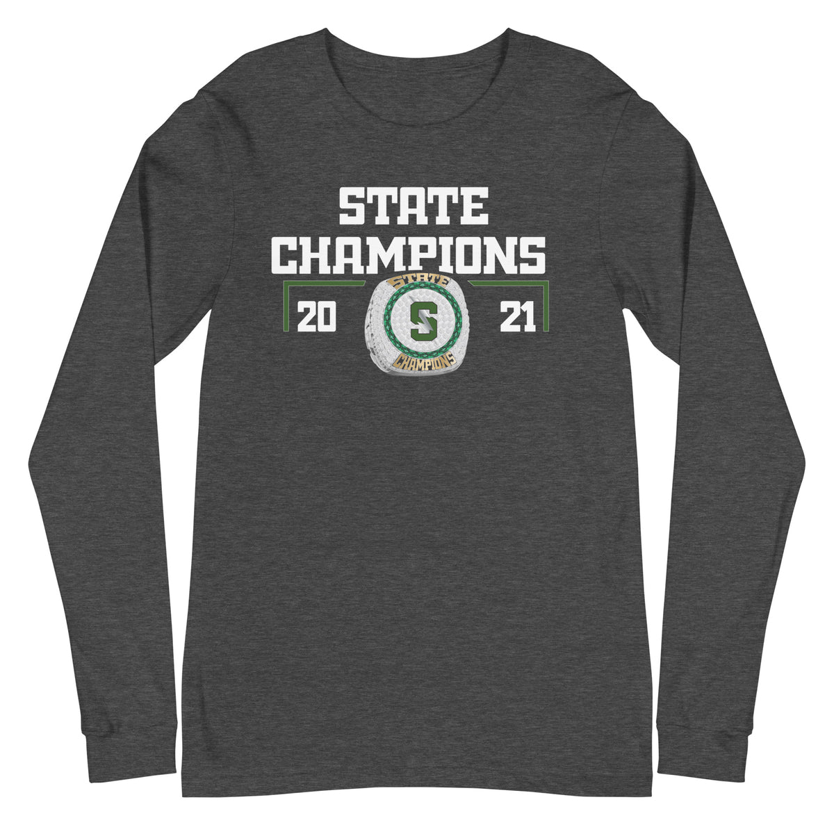Summit High School - La Bend Pine 2021 State Championship Ring Unisex Long Sleeve Tee