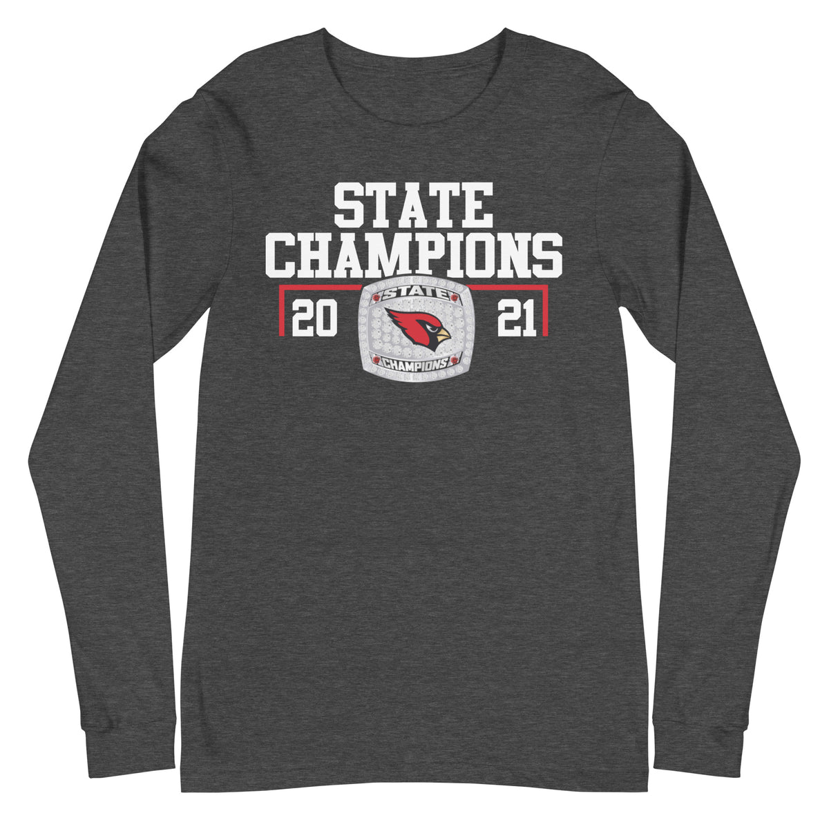 Collinsville High School 2021 State Championship Ring Unisex Long Sleeve Tee