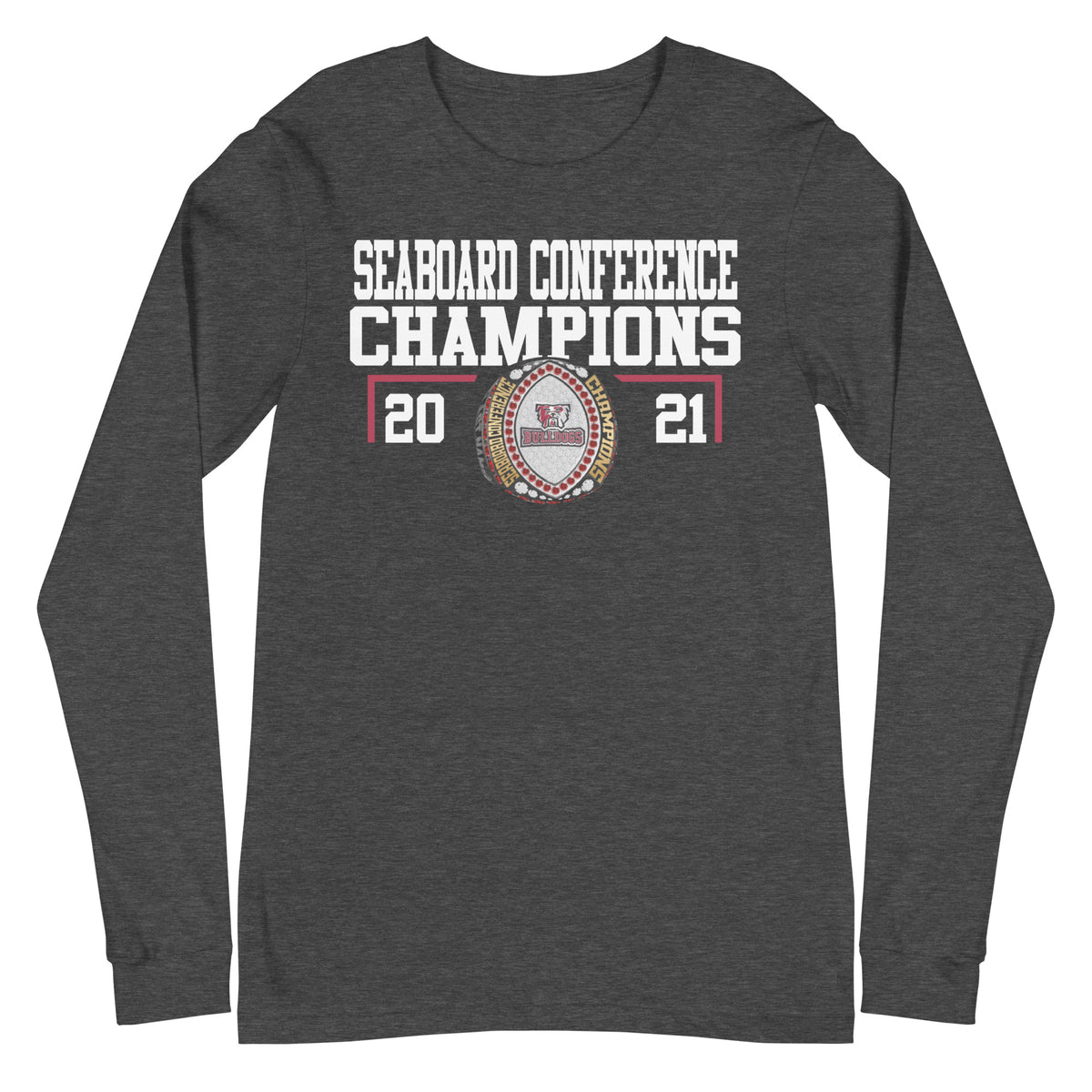 Thaddeus Stevens College Football 2021 Conference Blackcast Championship Ring Unisex Long Sleeve Tee