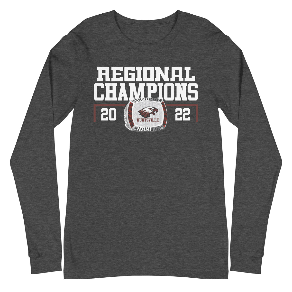 Hunstville High School Baseball 2022 Regional Championship Ring Unisex Long Sleeve Tee