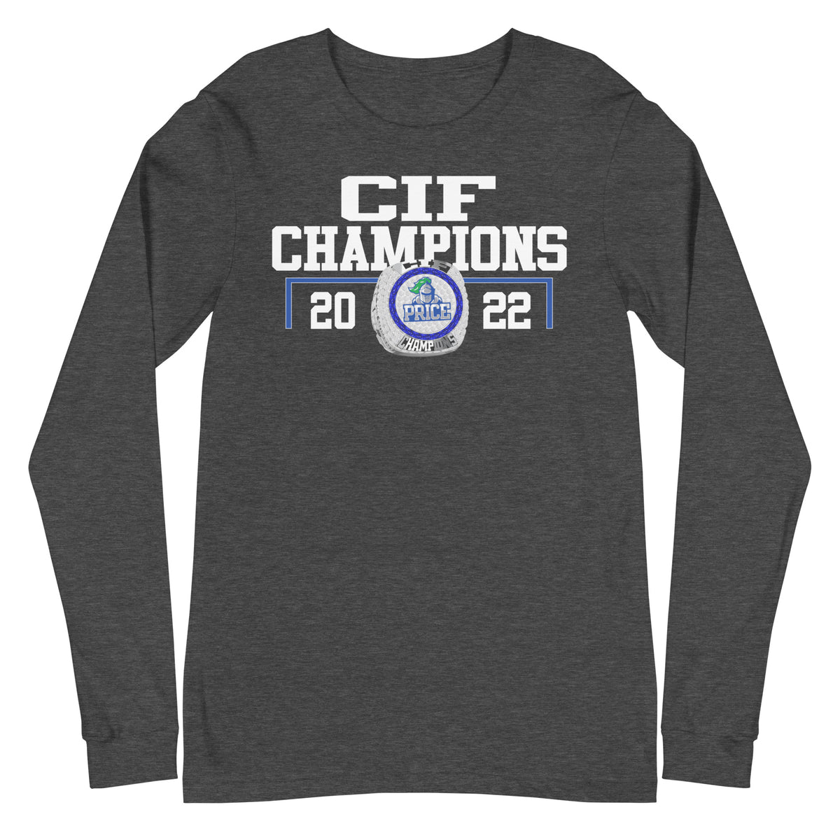 Frederick KC Price III Christian High School CIF Champions Unisex Long Sleeve Tee