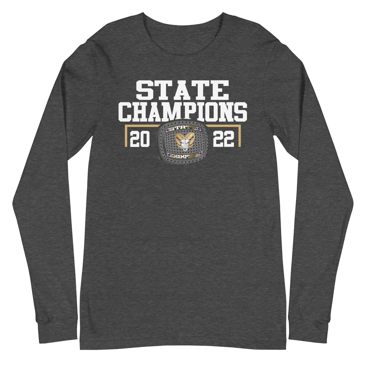 Robinson Wrestling 2022 State Championship Ring Unisex Long Sleeve Tee