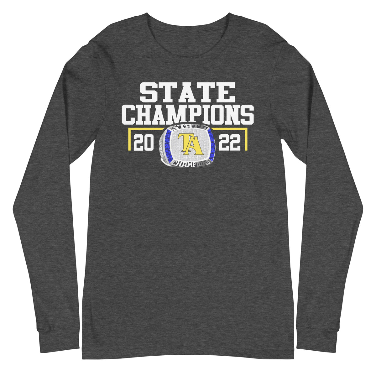 Tuscaloosa Academy Men’s Tennis 2022 State Championship Ring Unisex Long Sleeve Tee