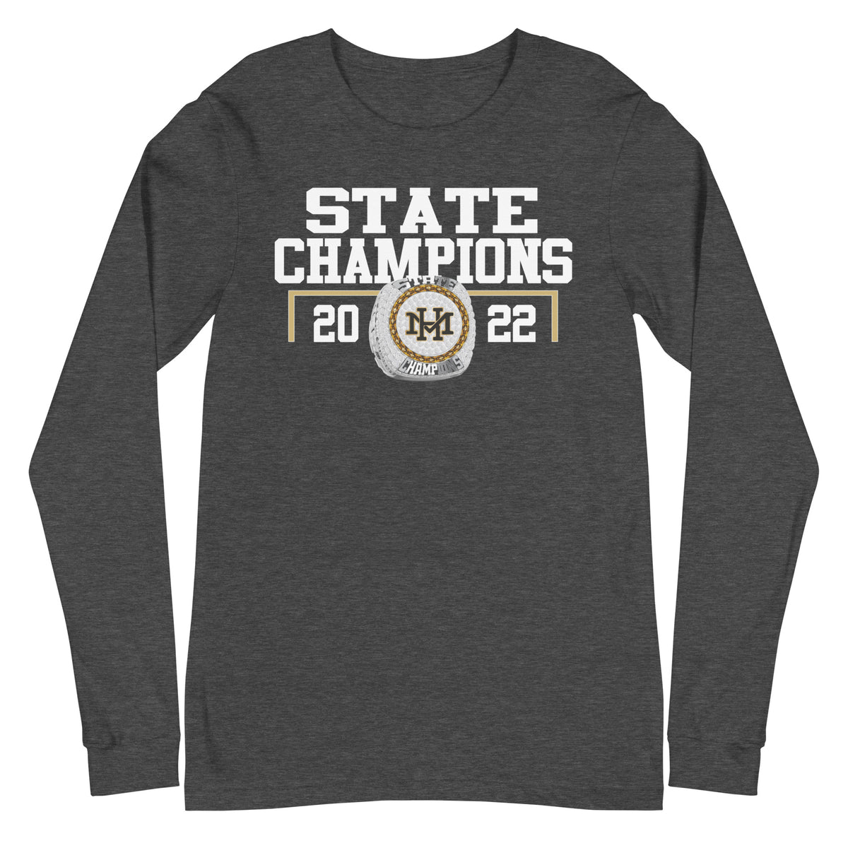 Mount Hebron Cross Country 2022 State Championship Ring Unisex Long Sleeve Tee