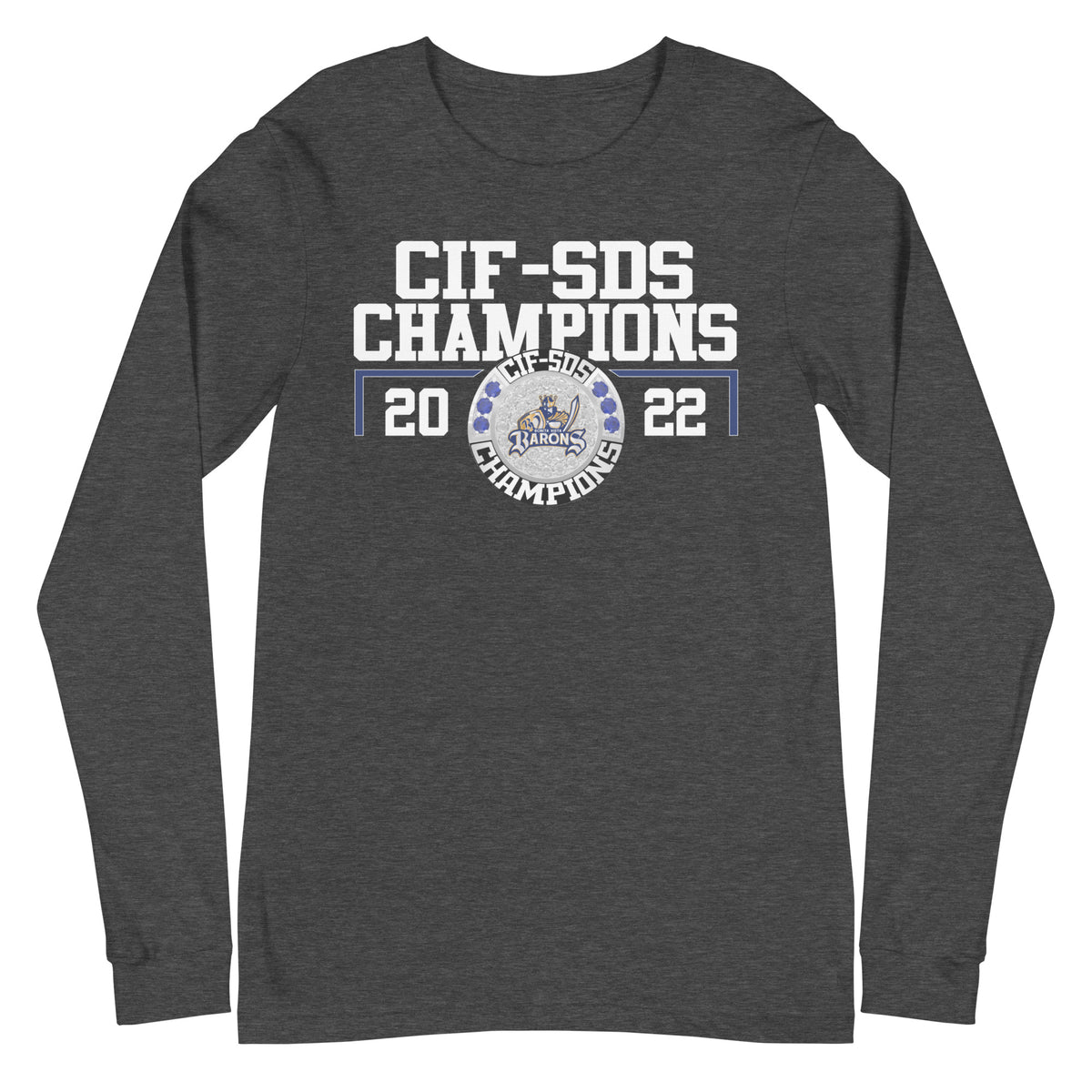 Bonita Vista Women’s Water Polo 2022 CIF-SDS Championship Ring Unisex Long Sleeve Tee