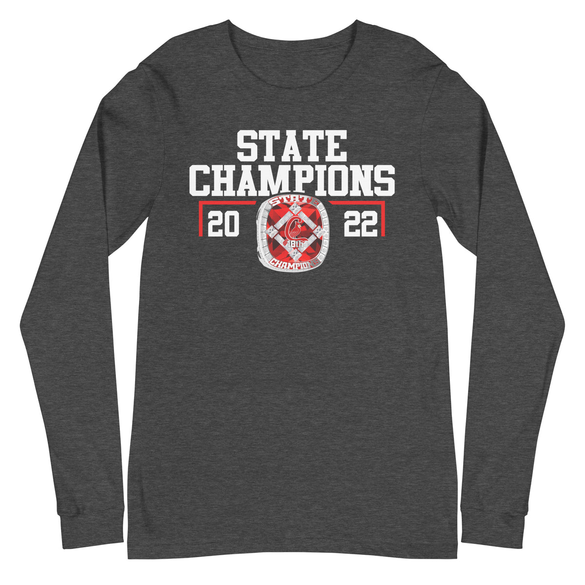Eunice High School Baseball 2022 State Championship Ring Unisex Long Sleeve Tee