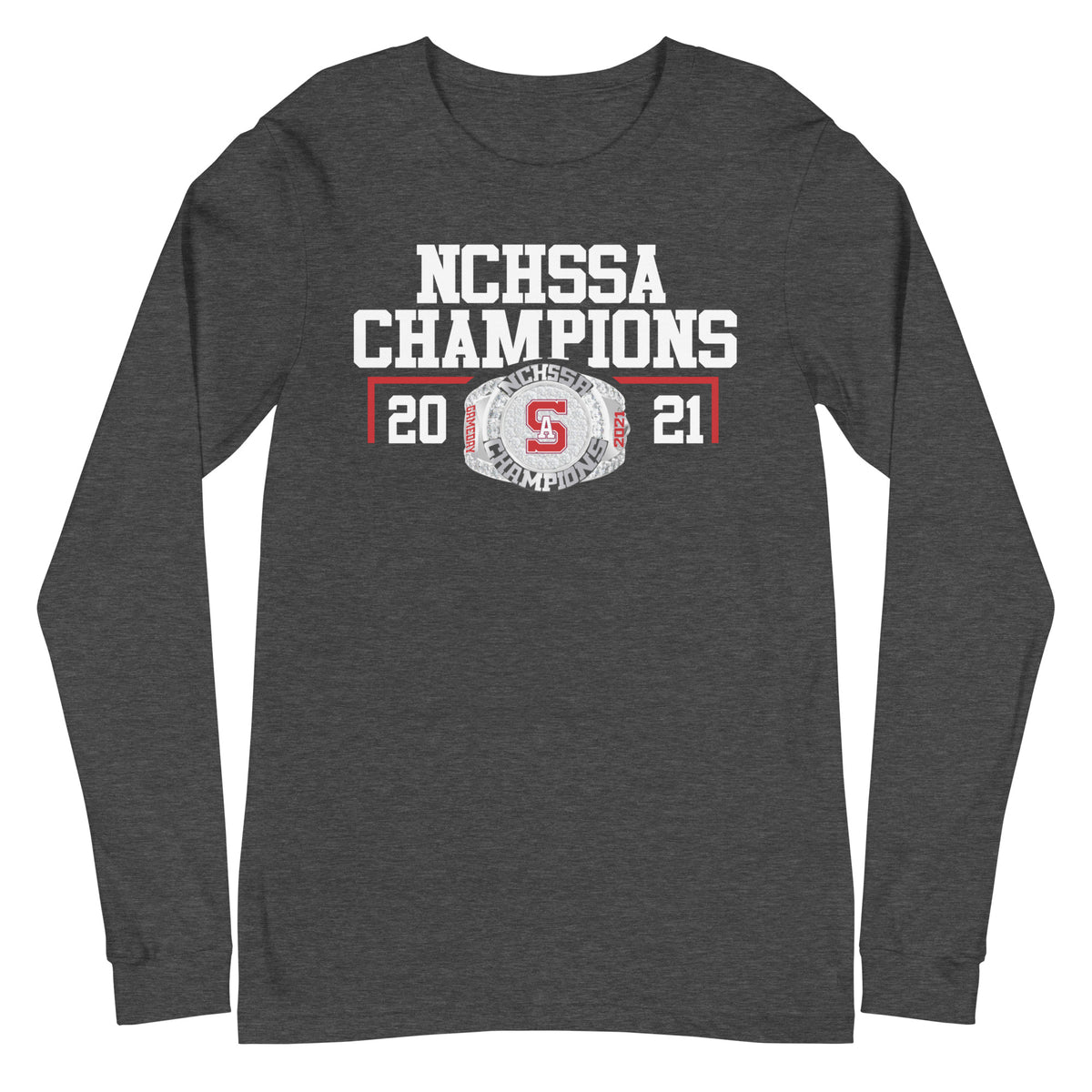 Southern Alamance Cheer 2021 NCHSSA Championship Ring Unisex Long Sleeve Tee