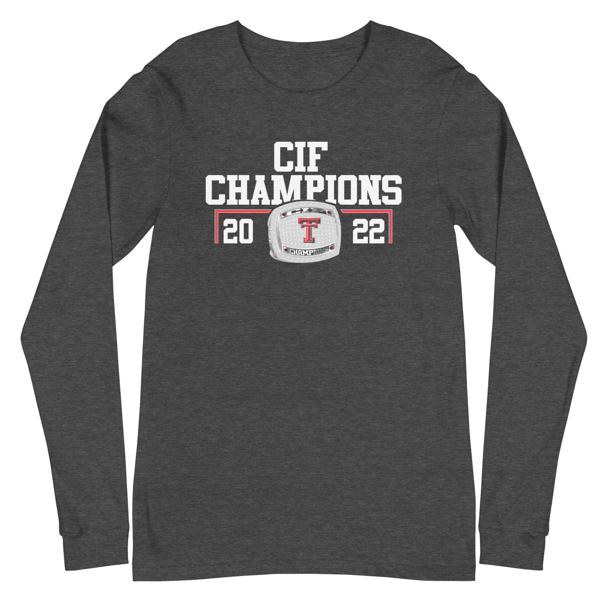 Taft Charter High School Women’s Volleyball 2021 Championship Ring Unisex Long Sleeve Tee