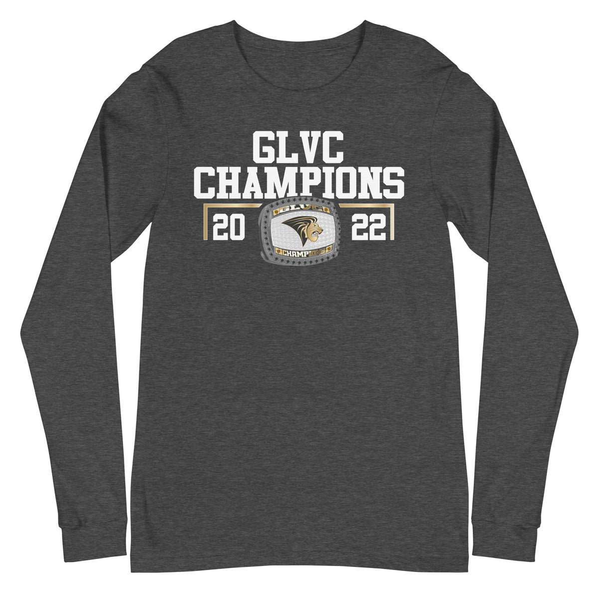 Lindenwood University GLVC Champions Unisex Long Sleeve Tee