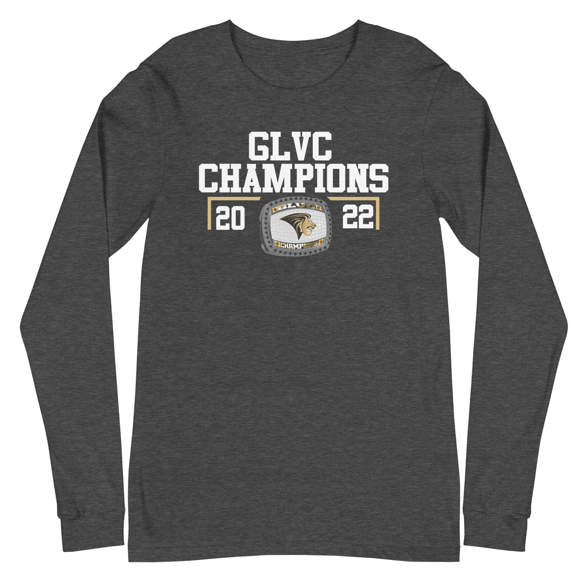 Lindenwood University GLVC Champions Unisex Long Sleeve Tee
