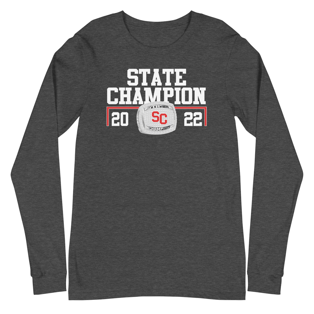 Social Circle High School Wrestling 2022 State Championship Ring Unisex Long Sleeve Tee