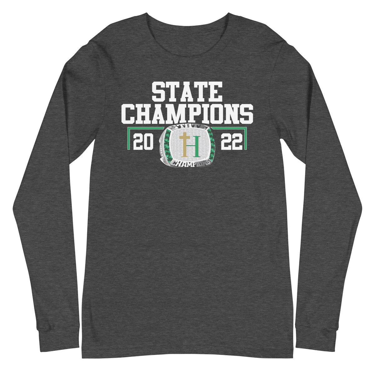 Hackett Catholic Prep 2022 State Championship Ring Unisex Long Sleeve Tee