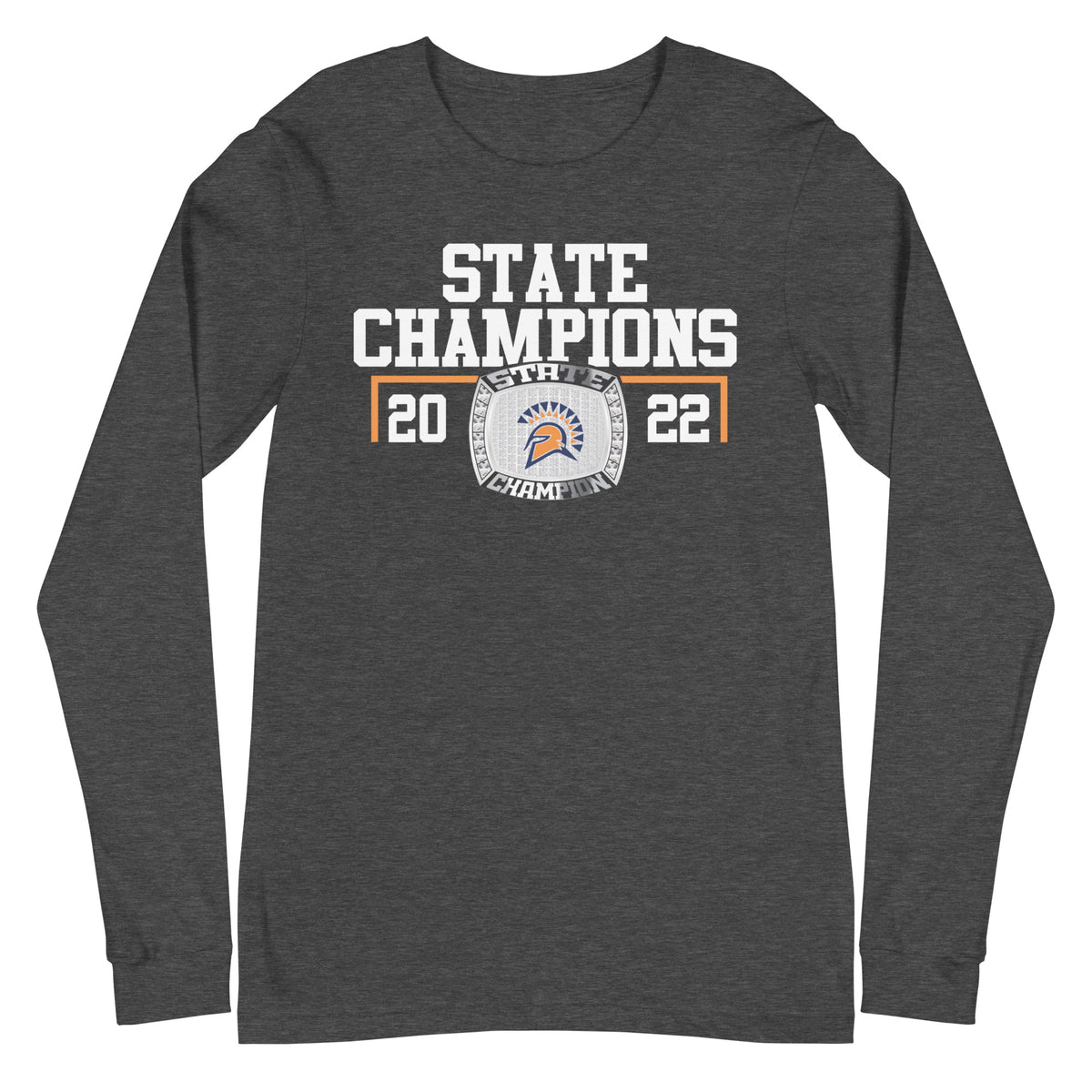 Seven Lakes High School 2022 Men’s Track and Field Championship Ring Unisex Long Sleeve Tee