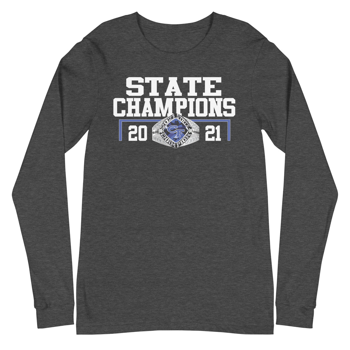 Cape Fear 2021 Women’s Tennis State Championship Ring Unisex Long Sleeve Tee