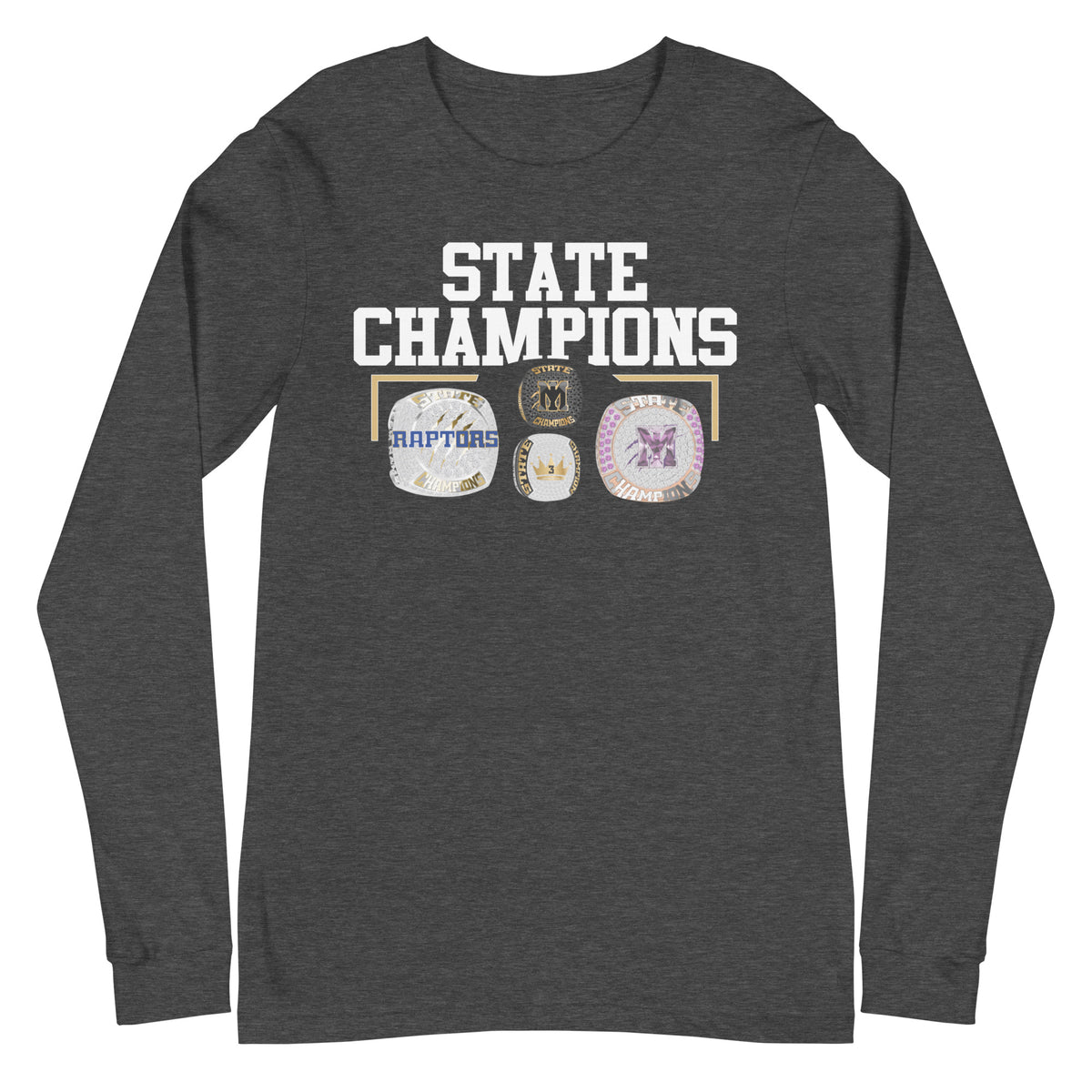 Mountain Island Charter High School 2022 Championship Rings Unisex Long Sleeve Tee
