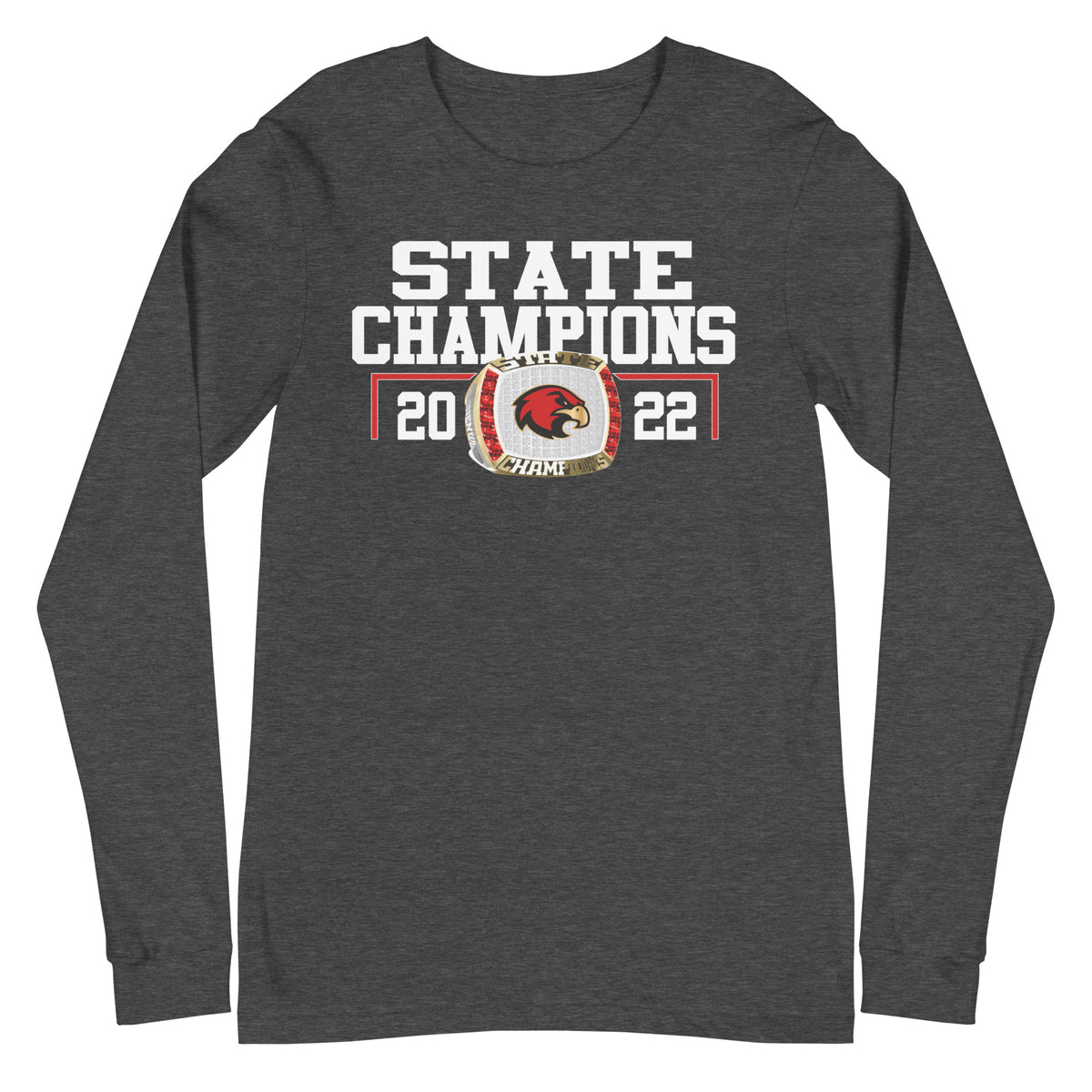 Ravenwood Lacrosse 2022 State Championship Ring Unisex Long Sleeve Tee