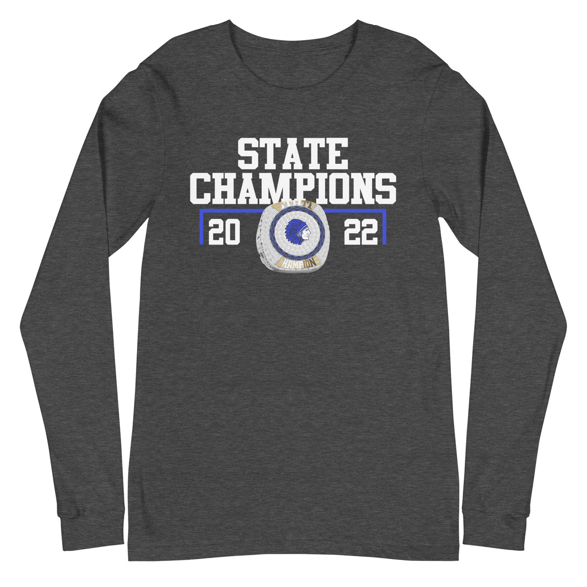 Allegany High School 2022 State Championship Ring Unisex Long Sleeve Tee