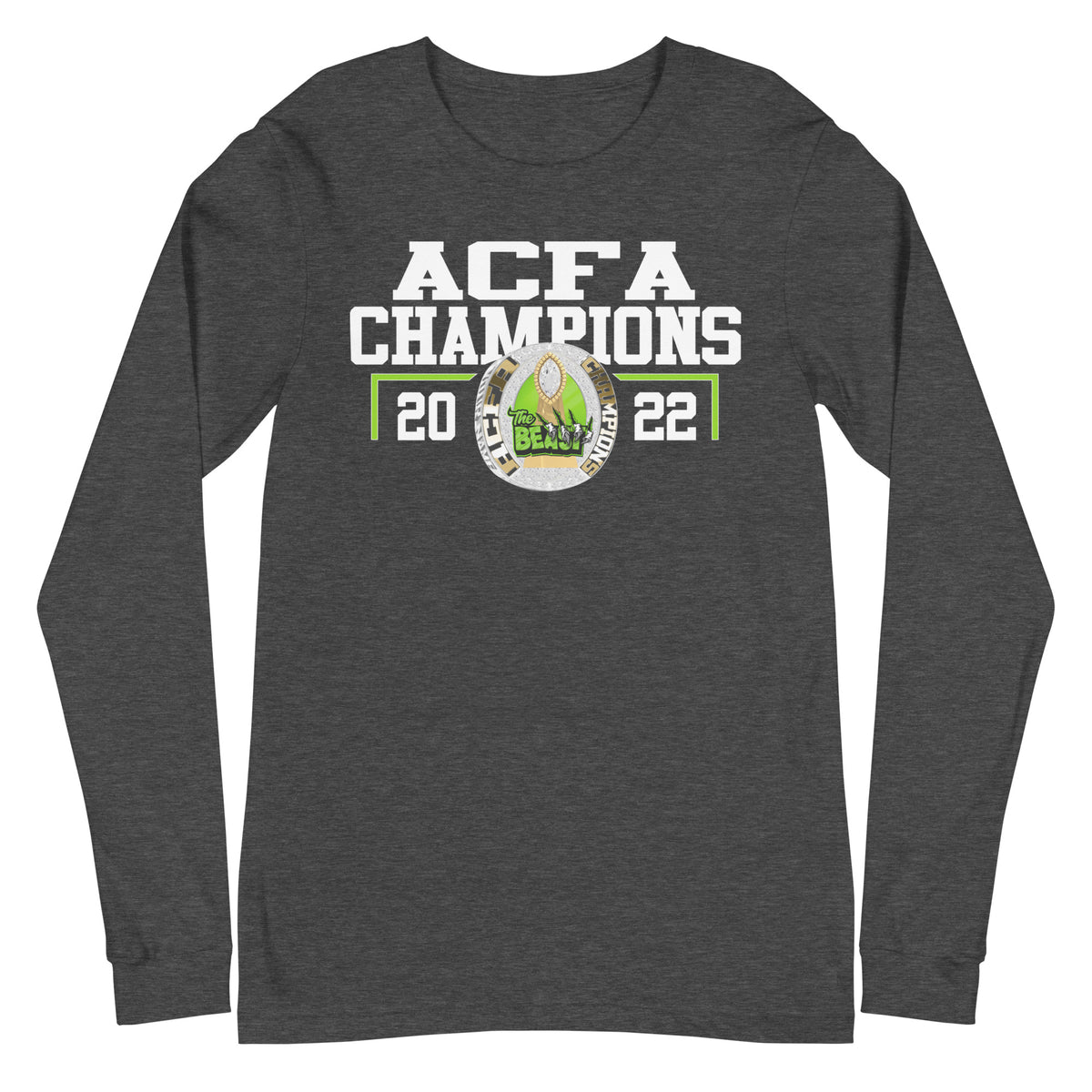 Virginia Beast 2022 ACFA Championship Ring Unisex Long Sleeve Tee