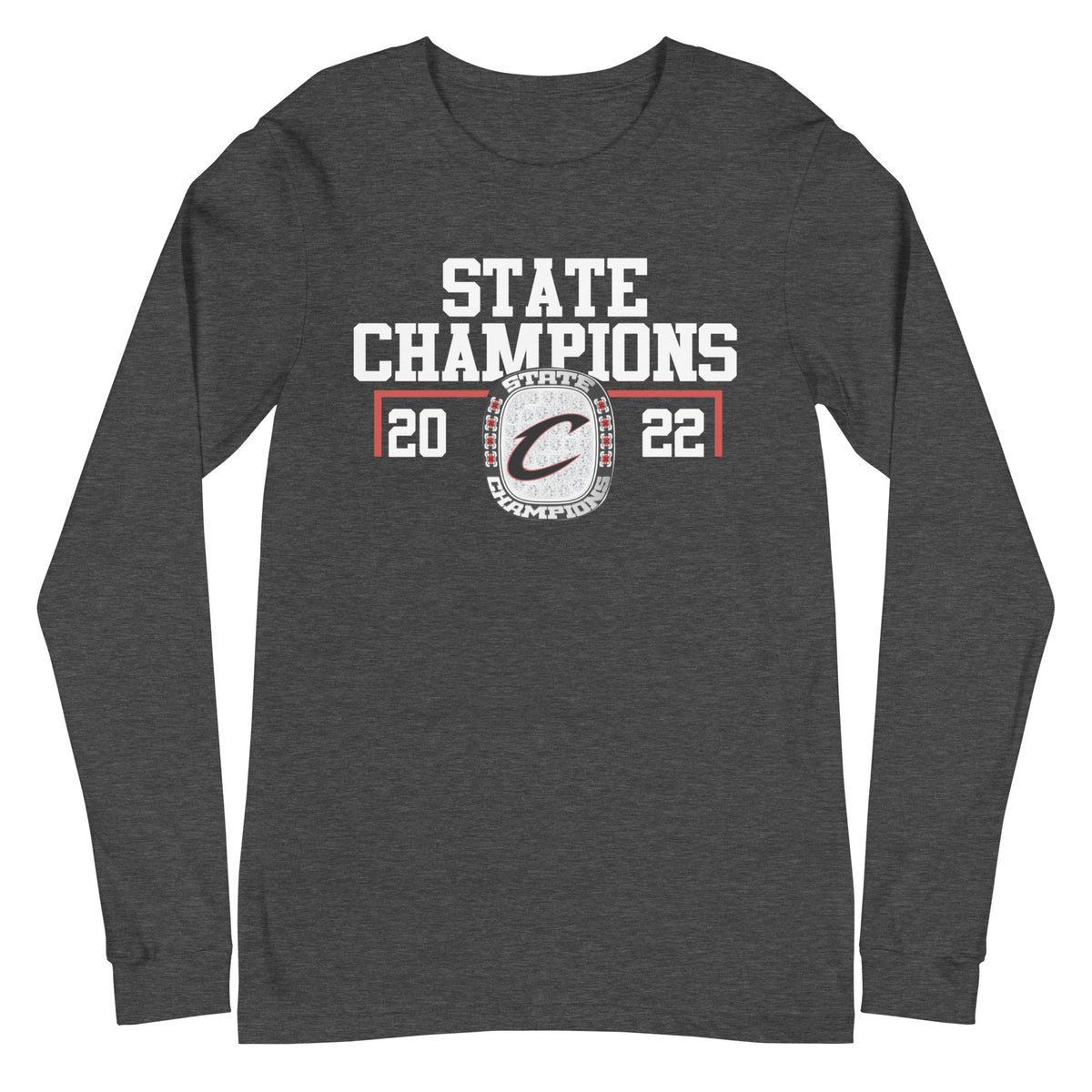 Clearfield Area Senior High School 2022 State Championship Ring Unisex Long Sleeve Tee