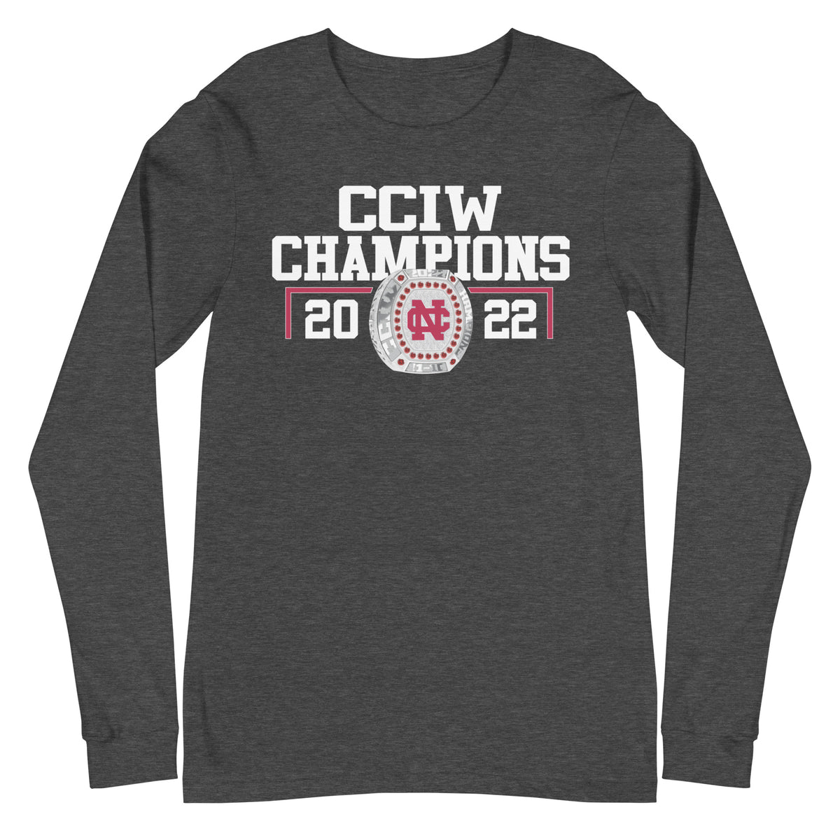 North Central College CCIW Champions Unisex Long Sleeve Tee