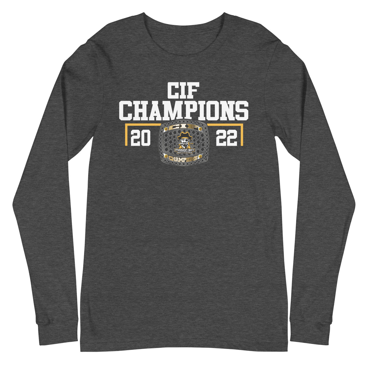 Mission Bay Track &amp; Field CIF Champions Unisex Long Sleeve Tee