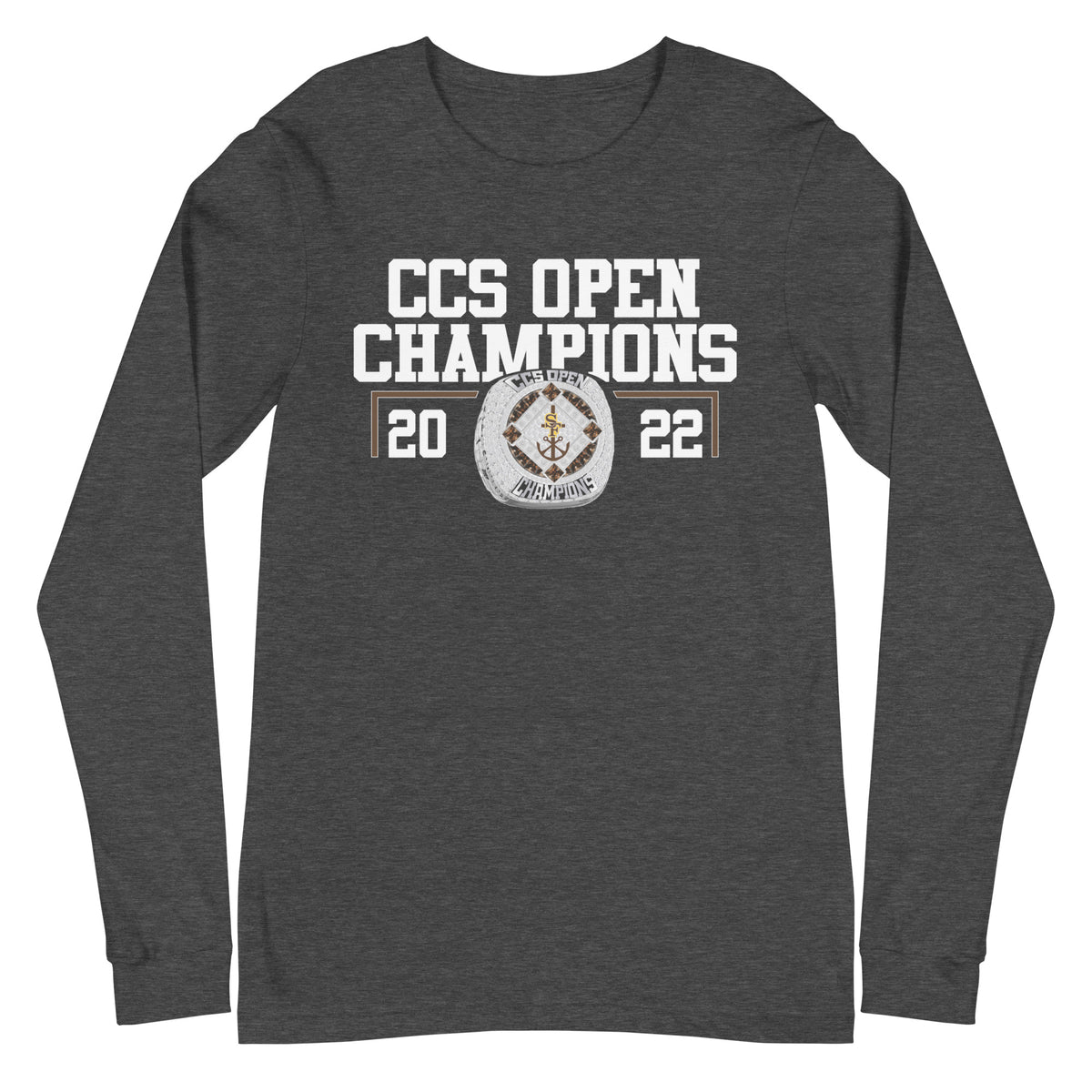Saint Francis 2022 CCS Open Championship Ring Unisex Long Sleeve Tee