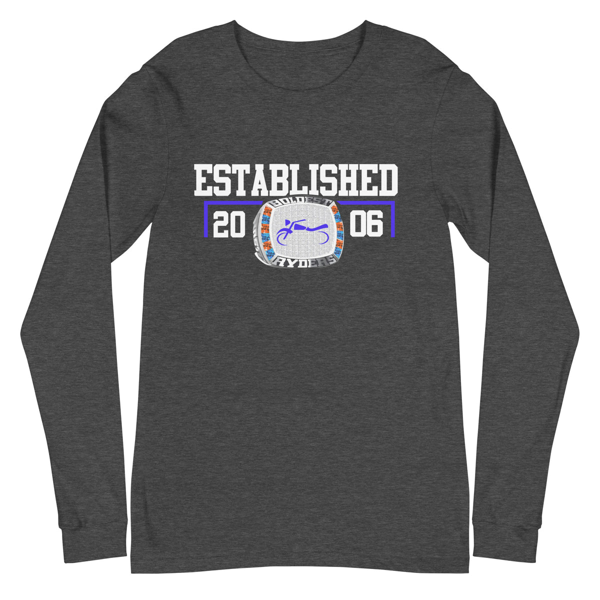 Boldest Ryders Motorcycle Club Ring  Unisex Long Sleeve Tee