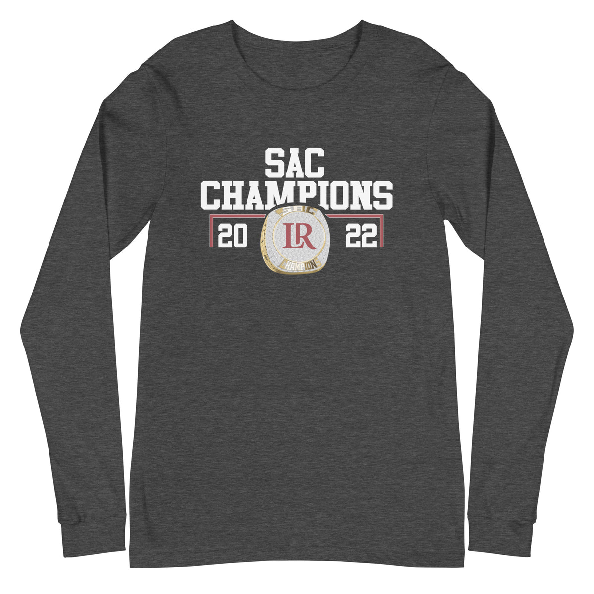 Lenoir-Rhyne University 2022 SAC Championship Ring Unisex Long Sleeve Tee